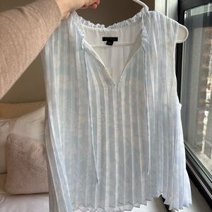 Ann Taylor Blue Floral Women's Top